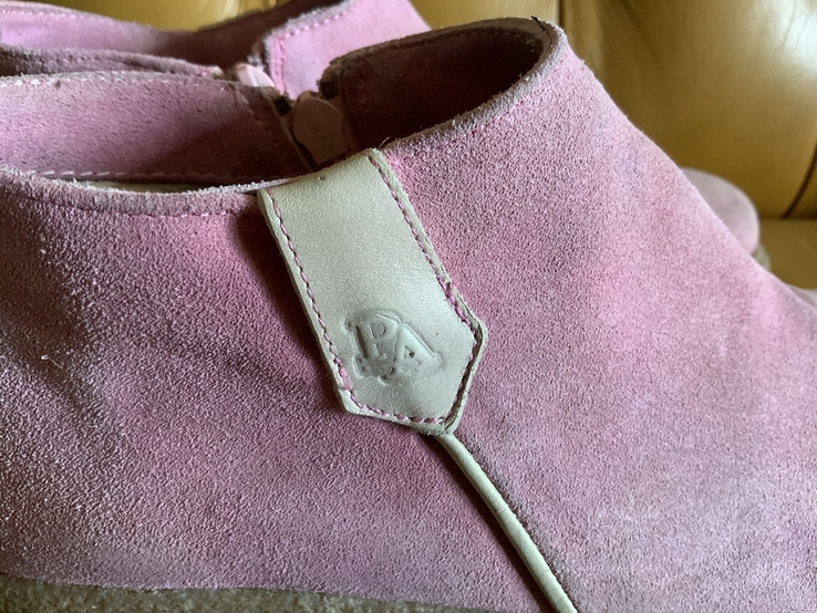Ботинки розовые, натуральная замша, р.38, photo number 4
