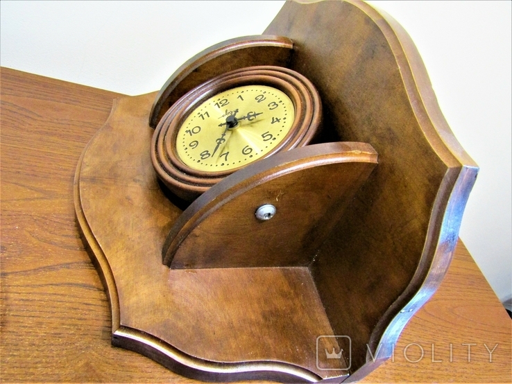 Watch Vintage Corner Mount Solid Wood Germany, photo number 6