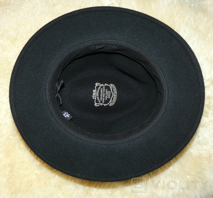 Шерстяная фетровая шляпа Crushable fine felt hat, photo number 4