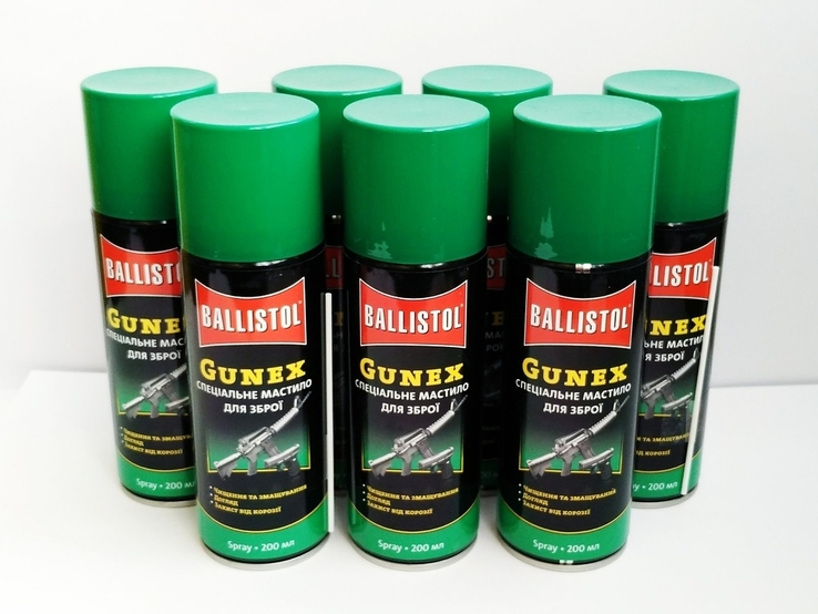 Масло збройове Klever Ballistol Gunex Spray 200 ml. Балістол, photo number 2