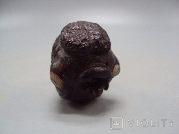 Netsuke figure, bone, mammoth tusk, miniature, fish, fish, carving, height: 3.3 cm, weight: 26.41 g, photo number 6
