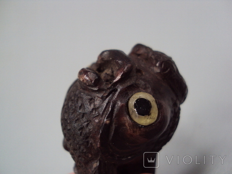 Netsuke figure, bone, mammoth tusk, miniature, fish, fish, carving, height: 3.3 cm, weight: 26.41 g, photo number 11