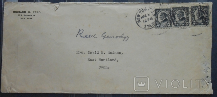 1900-е г. США Америка Письмо из Нью-Йорка, photo number 2