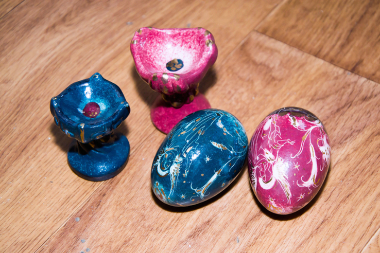 Яйца керамические на подставке,авторская работа, фото №9
