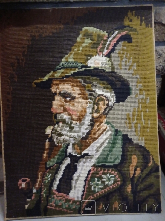 Tapestry Mountain farmer, hunter. Bergbauer, Bavaria, Germany.Original., photo number 5