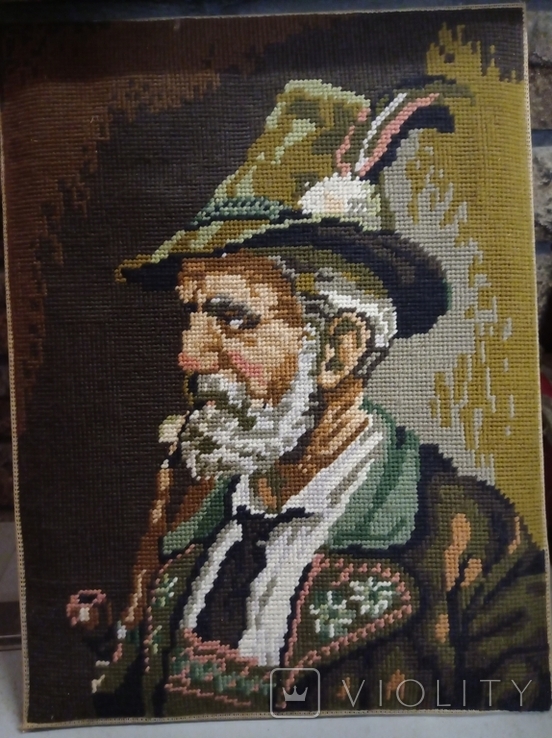 Tapestry Mountain farmer, hunter. Bergbauer, Bavaria, Germany.Original., photo number 2