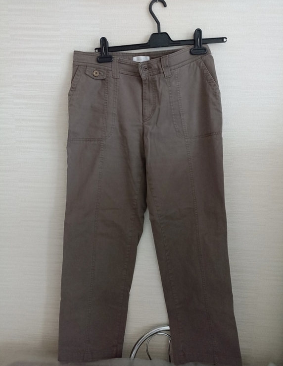 Mac Летние красивые хлопковые женские брюки пепельно коричневые 40/34, photo number 3