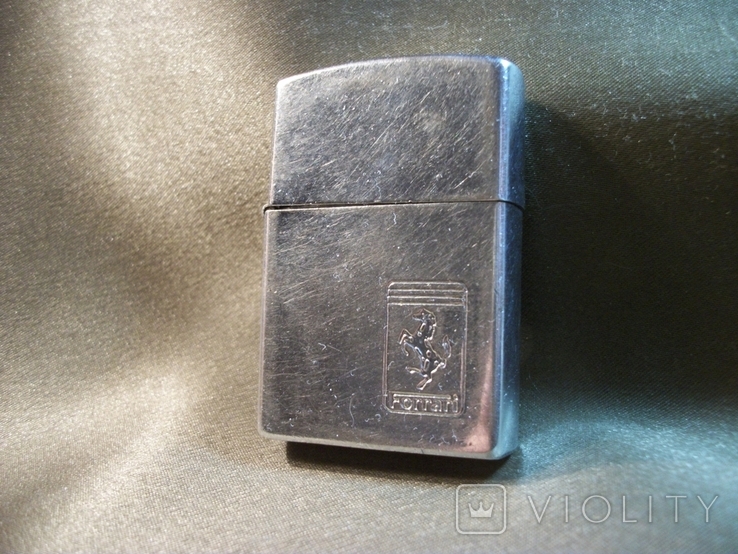 3М21 Зажигалка бензиновая, Ferari, Ферари, копия Zippo. Тяжелый металл, фото №2