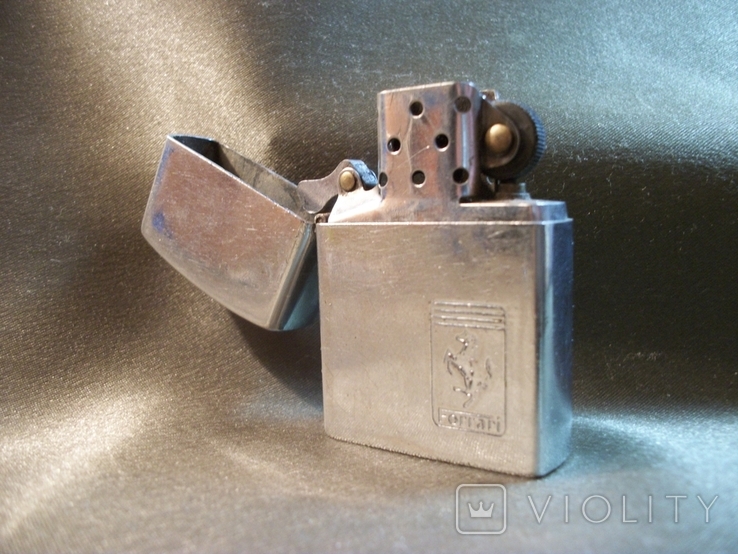 3М21 Зажигалка бензиновая, Ferari, Ферари, копия Zippo. Тяжелый металл, фото №3