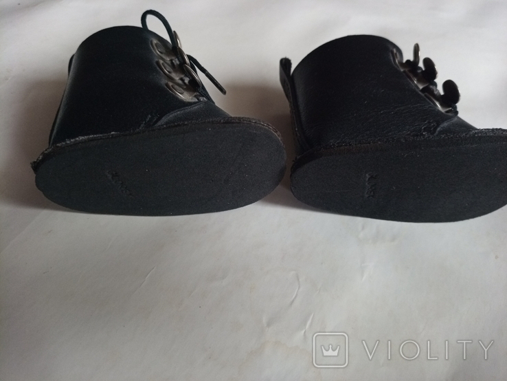 Leather shoes (boots) for the doll -7.2 cm., photo number 7