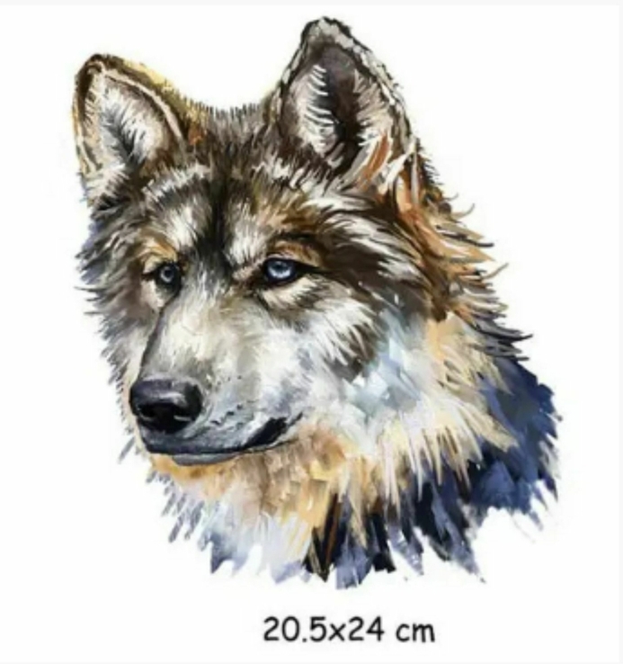 Термо аппликация на футболку Волк, фото №2