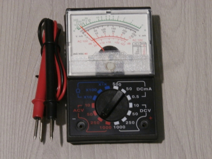 Мультиметр стрілочний Samwa YX-1000A (напруга,постійний струм,опір), numer zdjęcia 3