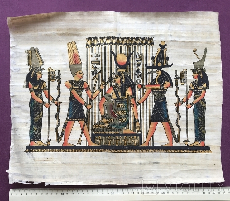 Papyrus natural. Sun God Ra. Egypt., photo number 8