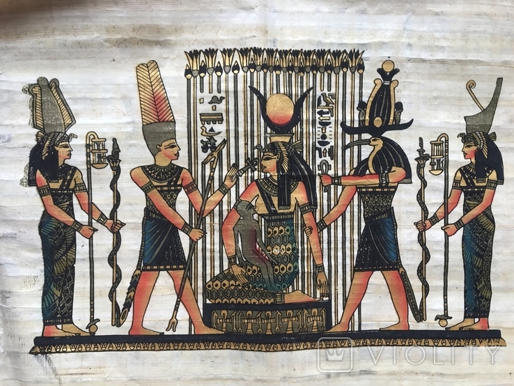 Papyrus natural. Sun God Ra. Egypt., photo number 11
