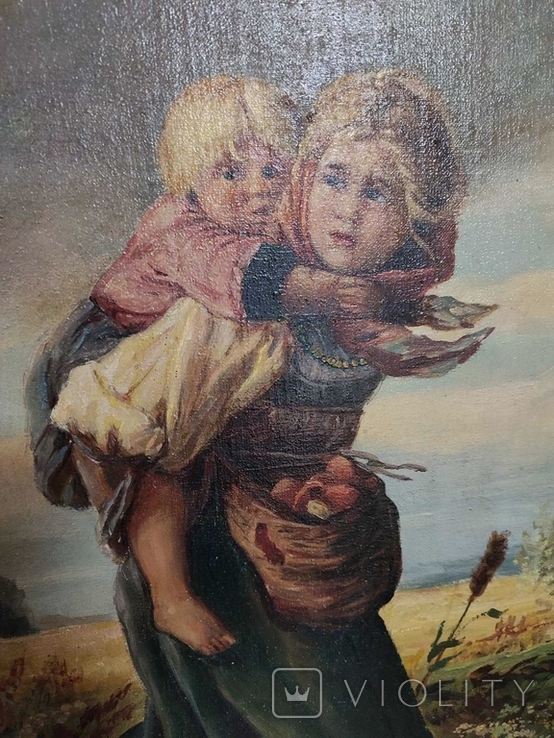 Картина Маковского ,, Дети убегают от грозы профессиональная копия., фото №5
