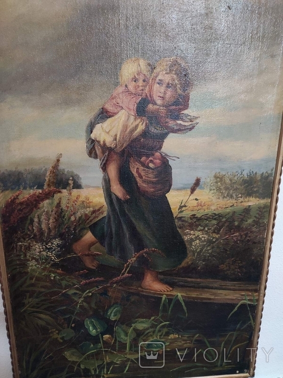 Картина Маковского ,, Дети убегают от грозы профессиональная копия., фото №6