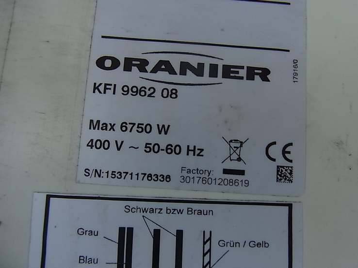 Варочна поверхня Індукційна ORANIER KFI 9962 незалежна 59х52 см №-1 з Німеччини, photo number 12
