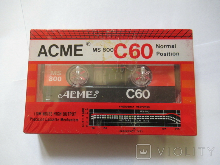 Audio cassette MS 800 ACME C 60 clean in packaging