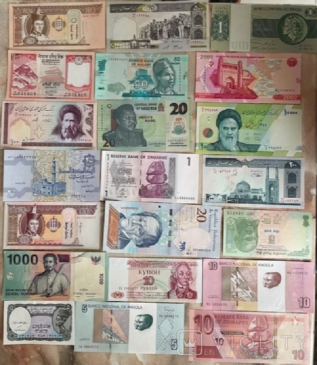 #4 – World – A set of 100 world banknotes – all different, photo number 3