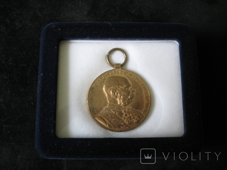 Медаль SIGNUM MEMORIA, Австро-Венгерская Империя - 1898 год + БОНУС (подарочная коробка)., фото №5