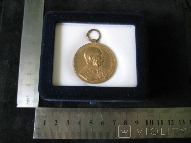 Медаль SIGNUM MEMORIA, Австро-Венгерская Империя - 1898 год + БОНУС (подарочная коробка)., фото №6