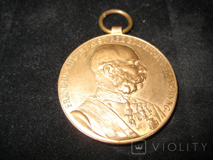 Медаль SIGNUM MEMORIA, Австро-Венгерская Империя - 1898 год + БОНУС (подарочная коробка)., фото №2
