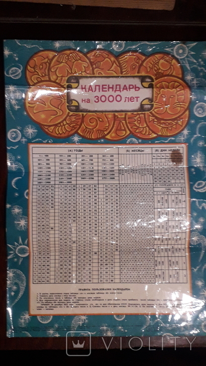 Календар на 3000 років – на сайте для коллекционеров VIOLITY | Купить в  Украине: Киеве, Харькове, Львове, Одессе, Житомире