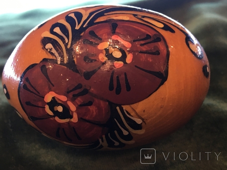 Пасхальное яйцо дерево лак ручной окрас, фото №11