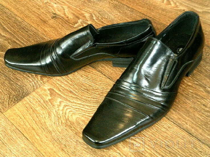 RunChi - фирменные кожаные туфли разм.44, фото №3
