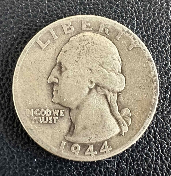 25 центів(квотер). США 1944, фото №2