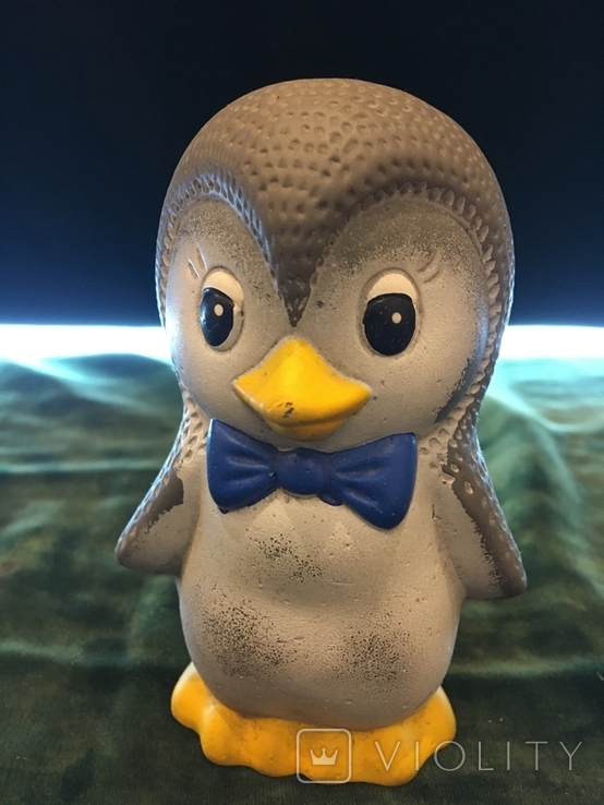 Игрушка пищалка Пингвиненок с ценой и клеймом из мультфильма, фото №3