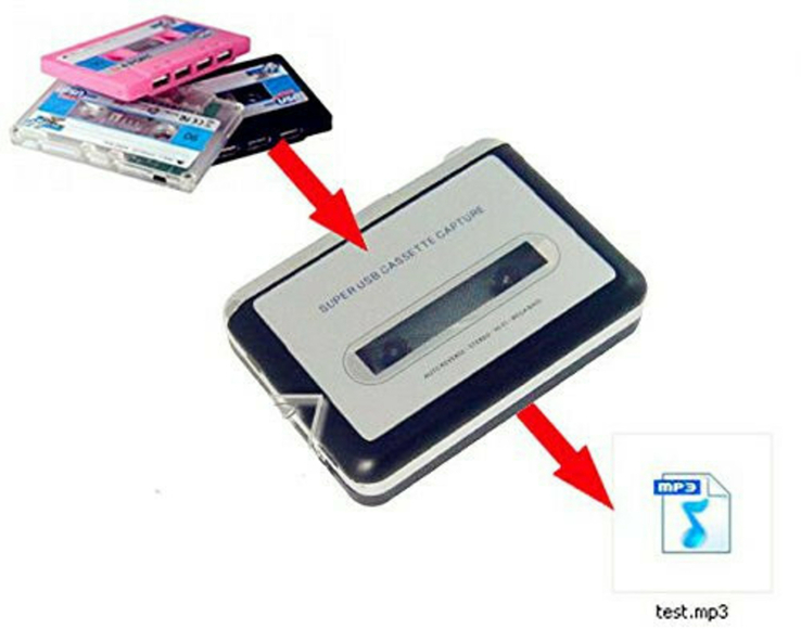 Кассетный плеер, кассетник, оцифровка записей, USB, фото №4