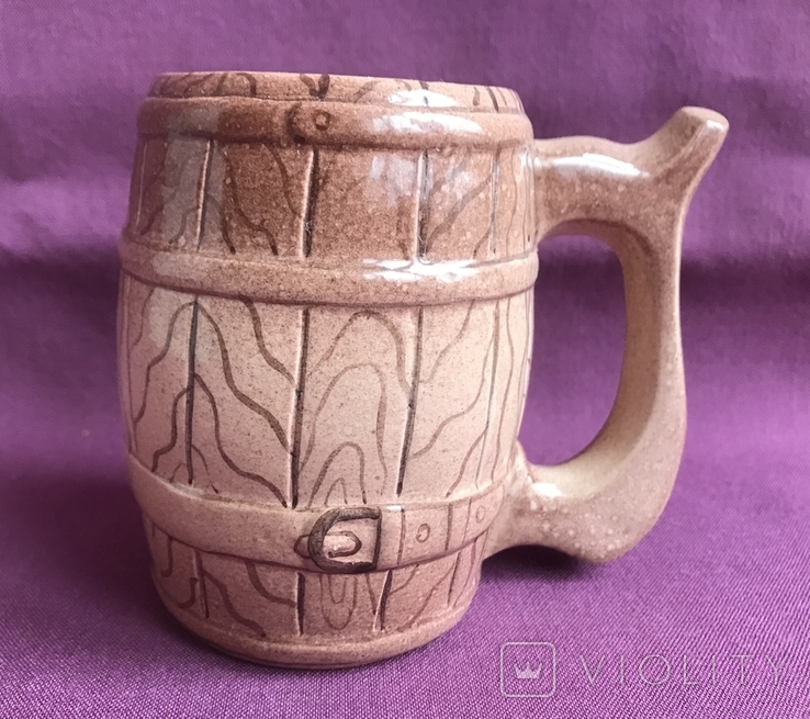 Beer mug / mug With buckle. Pottery., photo number 4