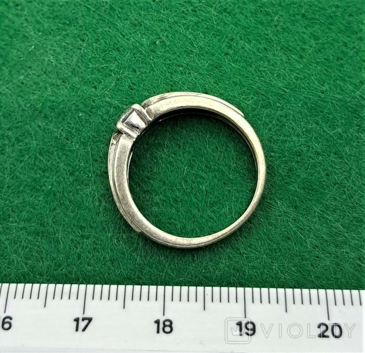 Кольцо Серебро 925 Золото 375, фото №6