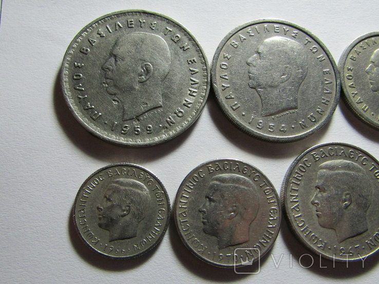 Монети Грециї 10 шт., фото №8