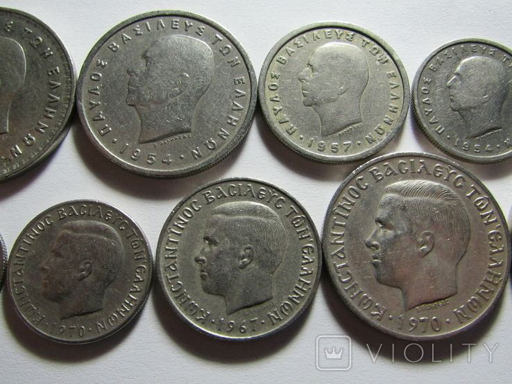 Монети Грециї 10 шт., фото №9
