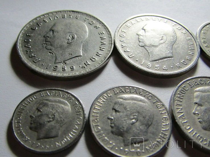 Монети Грециї 10 шт., фото №11