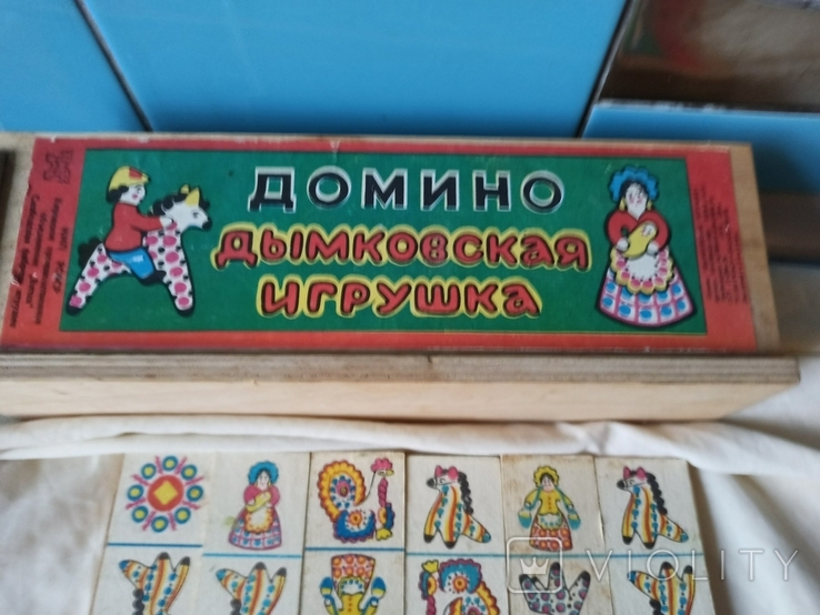Children's dominoes. Dymkovo toy., photo number 2