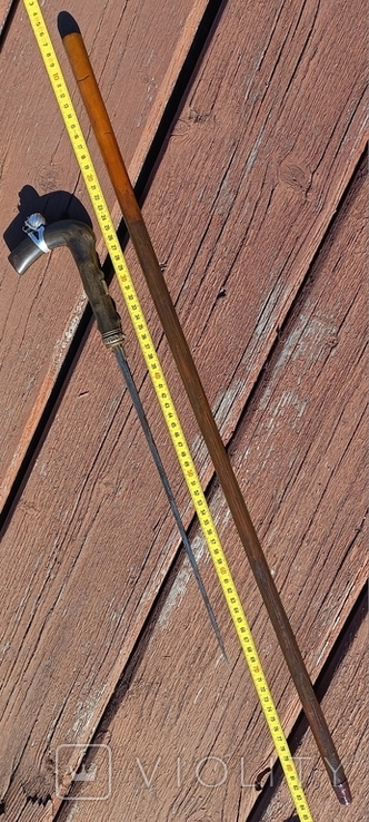 Cane with built-in blade, 89 cm, blade 33.5 cm, photo number 6