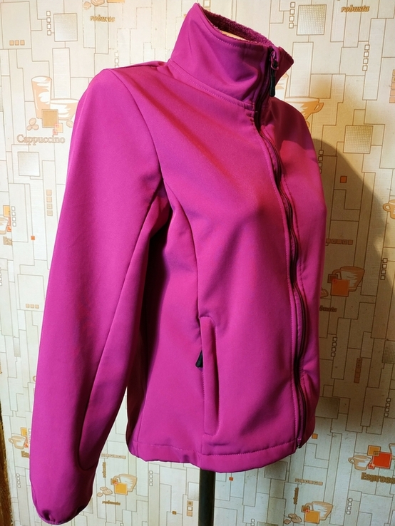 Термокуртка жіноча на хутрі CRANE софтшелл стрейч р-р, numer zdjęcia 3