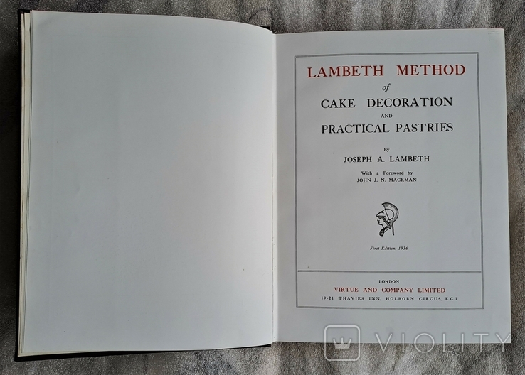 Книга Кондитера Lambet Method of Cake Decoration 1936 London, фото №5