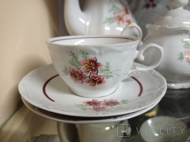 Antique tea and coffee set "Daisy", baroque, 10 pr, from Germany, new, photo number 5