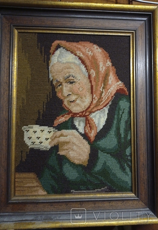 Tapestry Grandma tea, Bavaria, Germany. Original, photo number 2