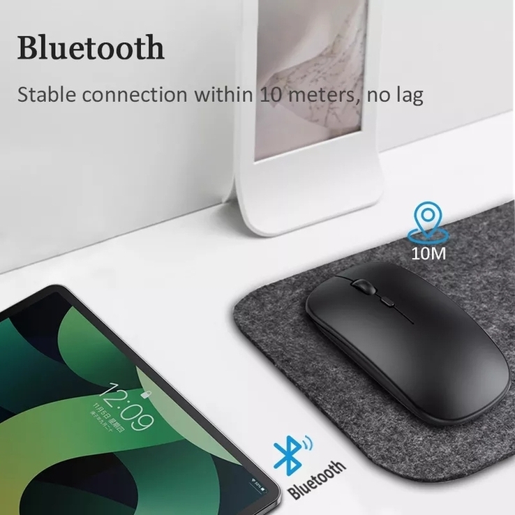  Беспроводная мышь WMGW с подключение по Bluetooth 2.4 ГГц, photo number 7