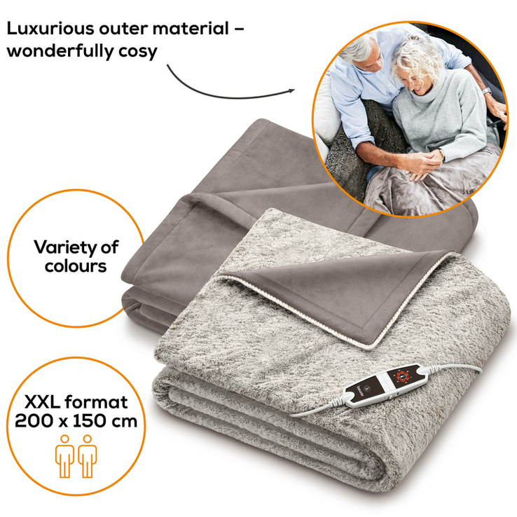 НОВОЕ Электроодеяло Beurer HD 200 х 150 см Cosy Taupe XXL с подогревом, photo number 4