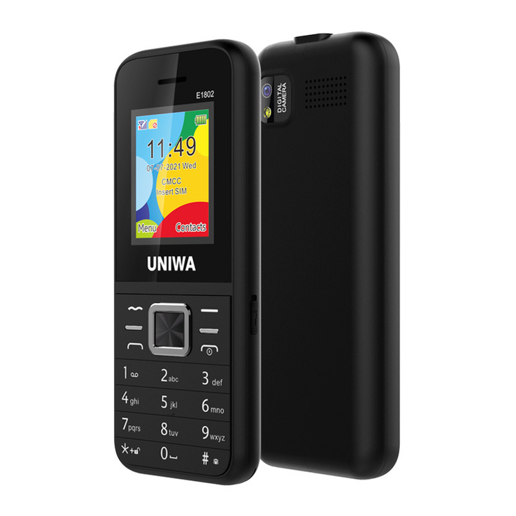 НОВЫЙ Телефон UNIWA E1802 GSM с 2 SIM-картами, numer zdjęcia 5