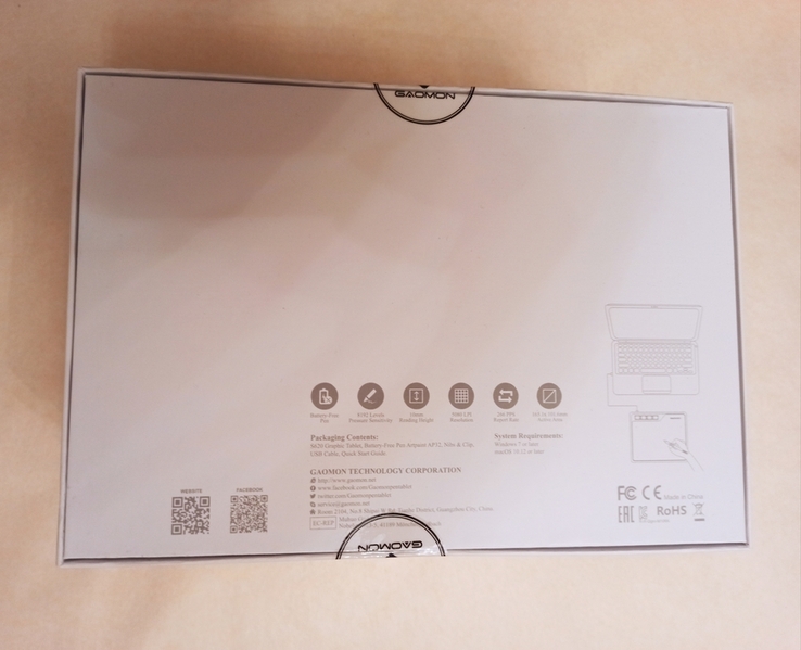  Графический планшет GAOMON S620 6,5 x 4, numer zdjęcia 9