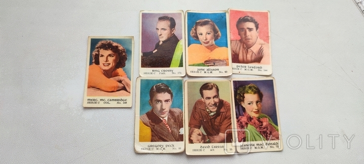 Винтажные карточки актеры Hollywood 20-40 годов, фото №8
