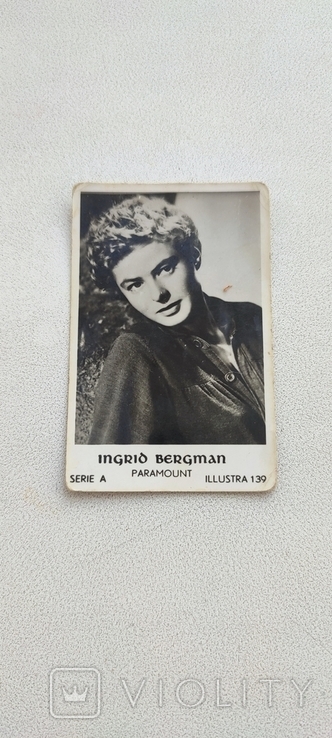 Коллекционная карточка заезда кино Ингрид Бергман., фото №8