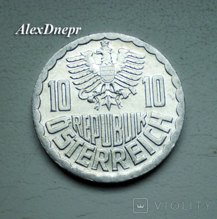 Австрия, 10 грошей 1990, фото №3